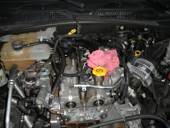 Timing belt change on jeep.