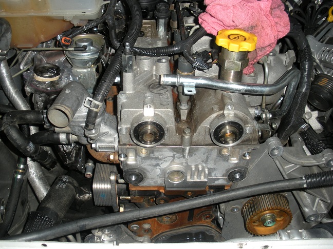 Timing belt change on jeep.