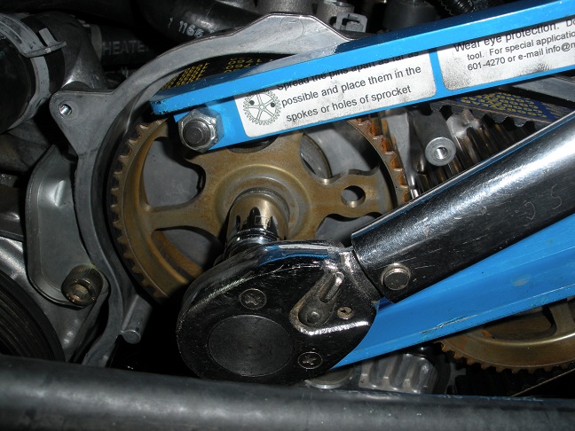 Timing belt change on jeep.